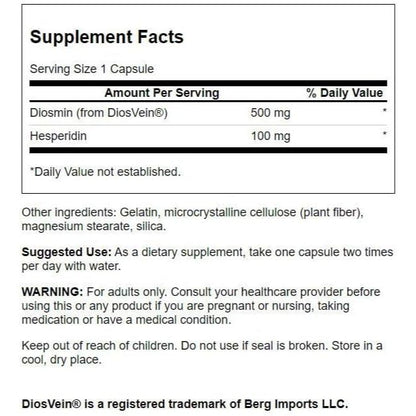 HealthilyYou | Swanson, Diosmin & Hesperidin, 60 Capsules Cardiovascular Health Featuring DiosVein