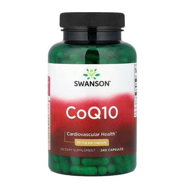 HealthilyYou | Swanson, CoQ10, 10 mg, 30 mg Capsules, Supports Antioxidant Activity & Cardiovascular