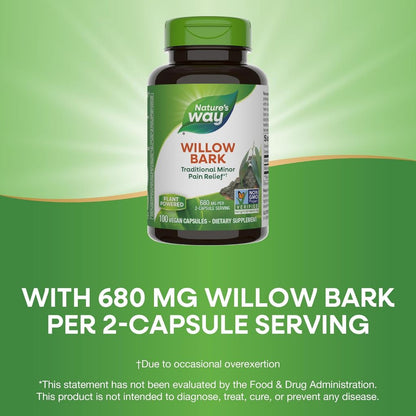 Nature's Way, Willow Bark ( Joint Comfort & Anti-Inflammatory Support )