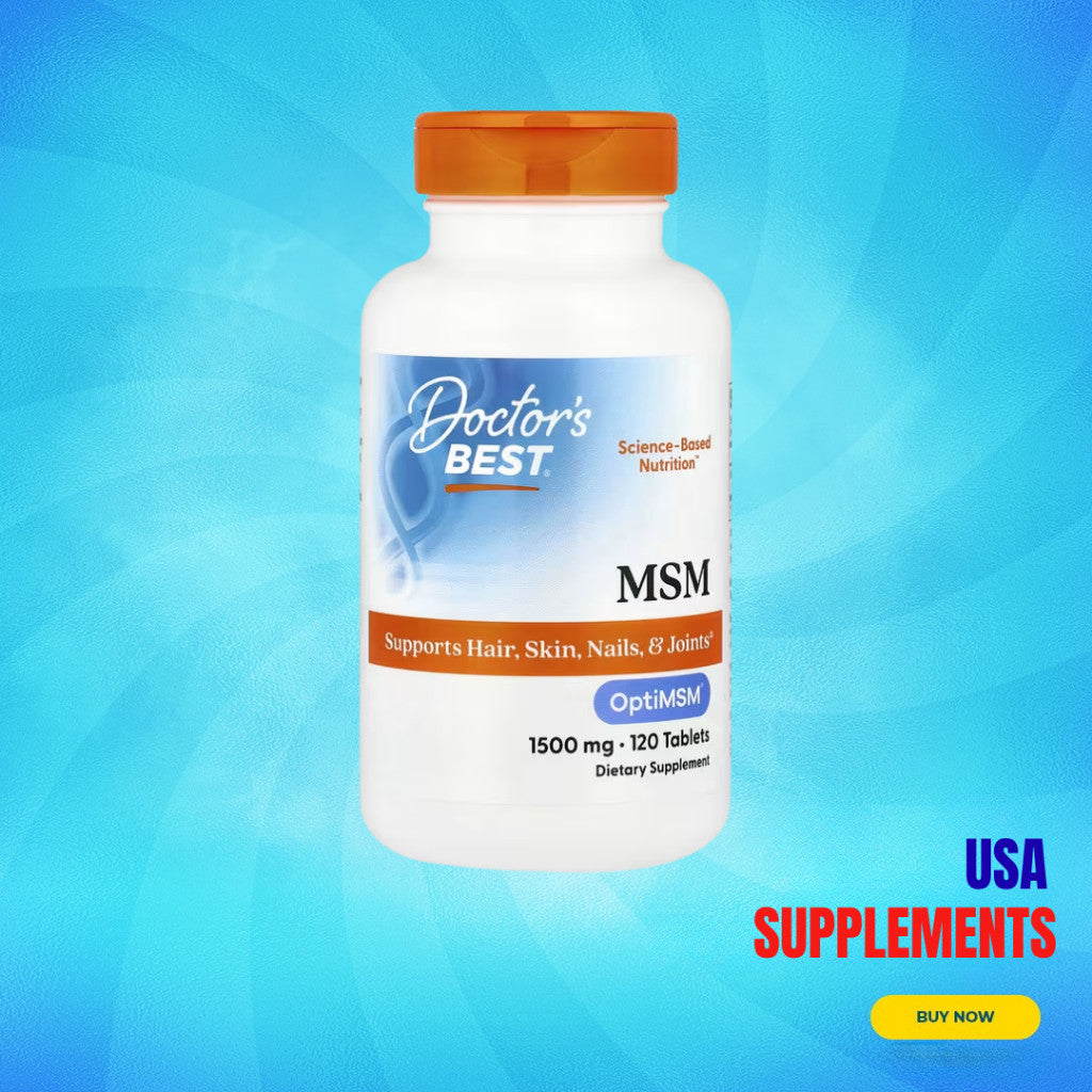 USA Supplements | Doctor's Best, MSM w/ OptiMSM®, 1,500 mg, 120 Tablets ( Joint Comfort & Mobility )
