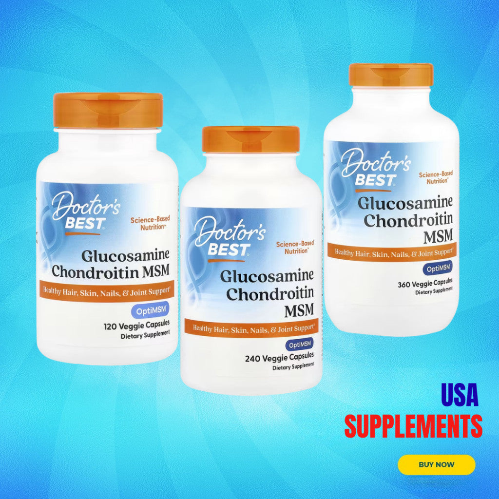 USA Supplements | Doctor's Best, Glucosamine Chondroitin MSM ( Joint Comfort & Mobility )
