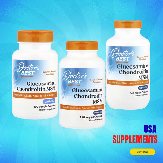 USA Supplements | Doctor's Best, Glucosamine Chondroitin MSM ( Joint Comfort & Mobility )