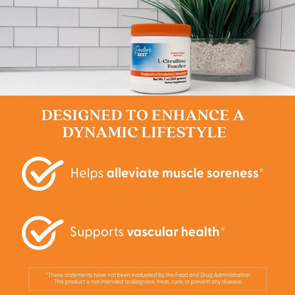 USA Supplements | Doctor's Best, L-Citrulline Powder ( Improves Blood Flow )