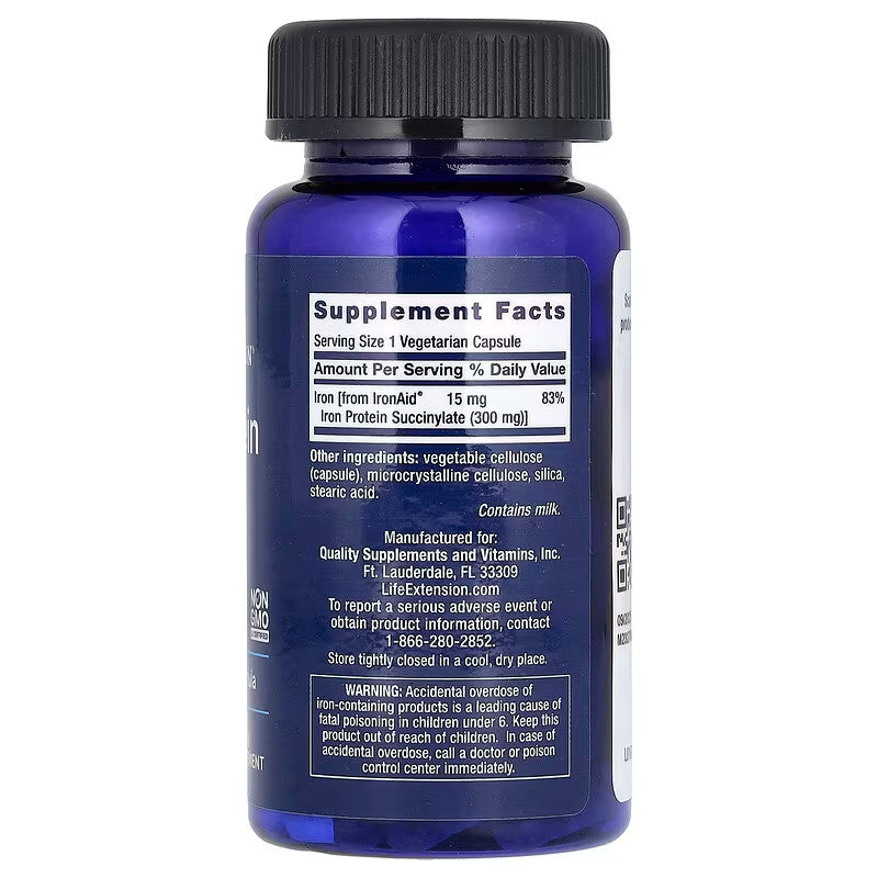 USA Supplements | Life Extension, Iron Protein Plus ( Promotes Healthy Red Blood Cell Formation )