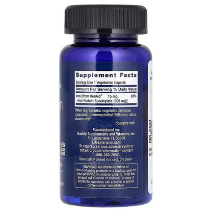 USA Supplements | Life Extension, Iron Protein Plus ( Promotes Healthy Red Blood Cell Formation )