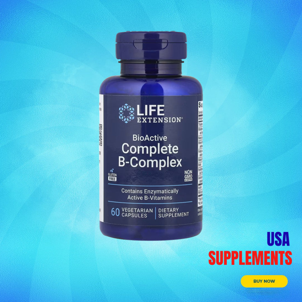 USA Supplements | Life Extension, BioActive Complete B-Complex ( Energy Metabolism Support )