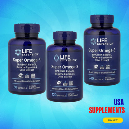 USA Supplements | Life Extension, Super Omega-3 ( Heart & Cardiovascular Health )