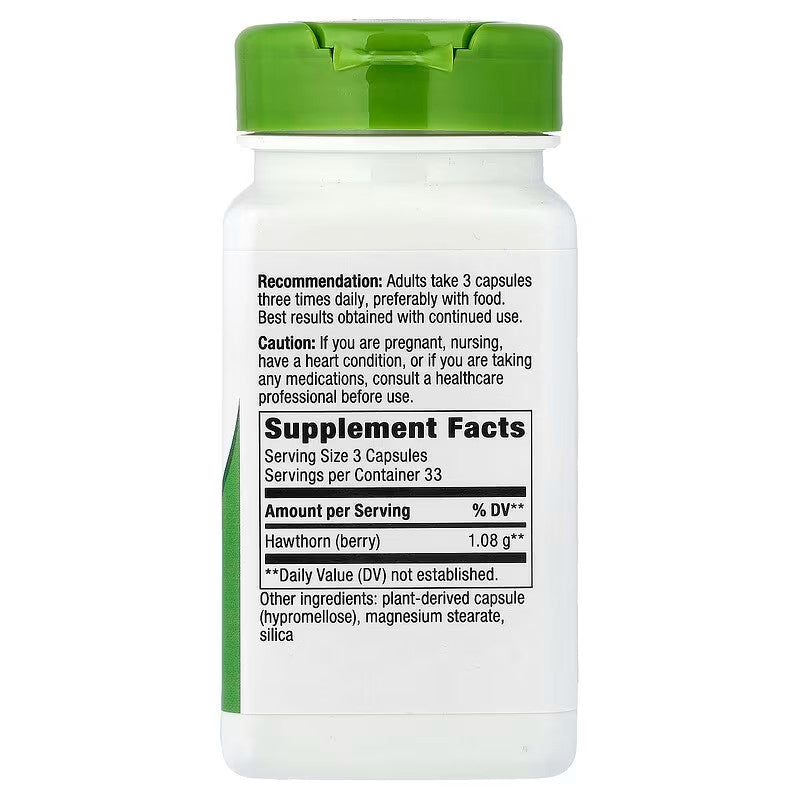 USA Supplements | Nature's Way, Hawthorn Berries, 100 Vegan Capsules ( Supports Heart Health )