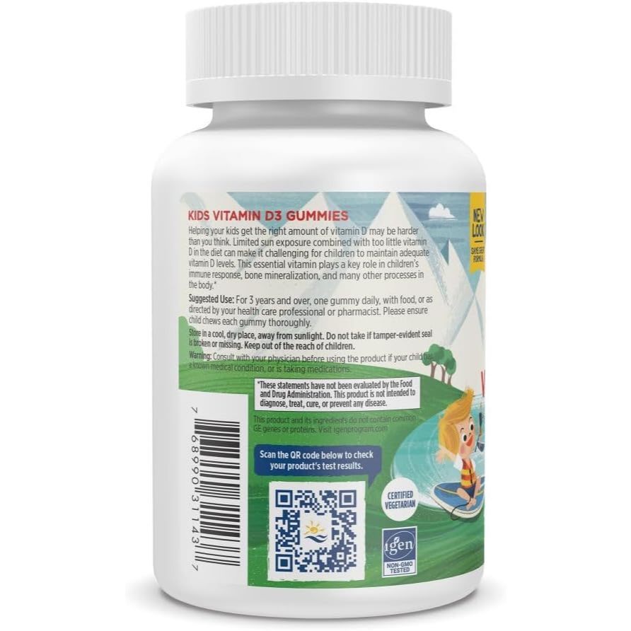 USA Supplements | Nordic Naturals, Kids Vitamin D3 Gummies ( Supports Bone Health )