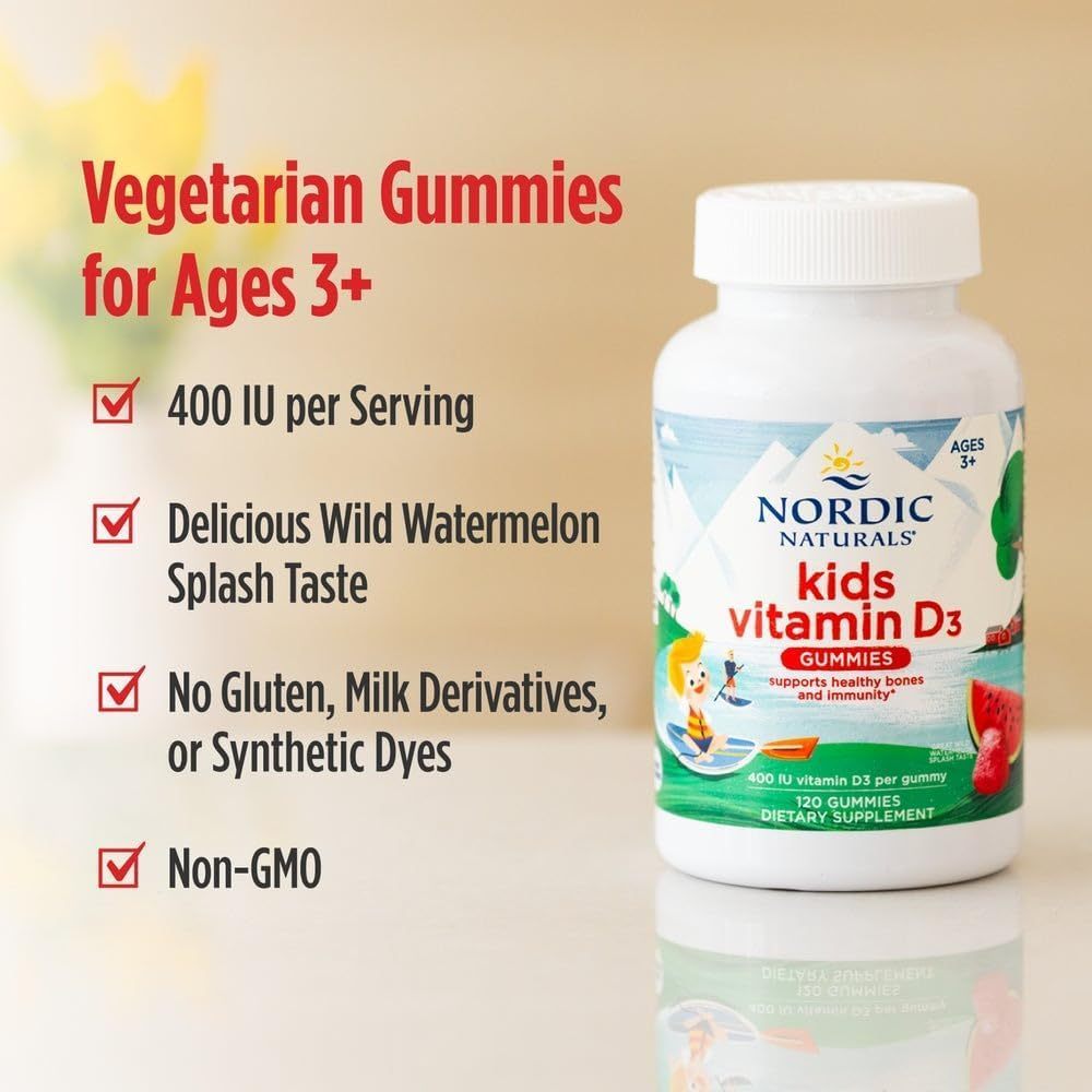 USA Supplements | Nordic Naturals, Kids Vitamin D3 Gummies ( Supports Bone Health )