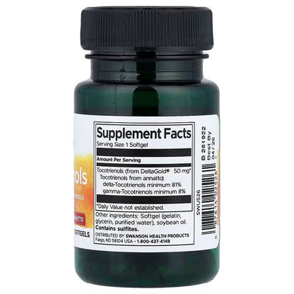 USA Supplements | Swanson, Tocotrienols From Annatto ( Strong Antioxidant Protection )