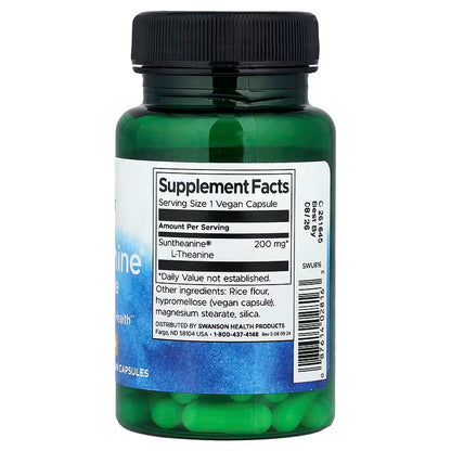 USA Supplements | Swanson, Suntheanine® L-Theanine ( Stress & Relaxation Support )