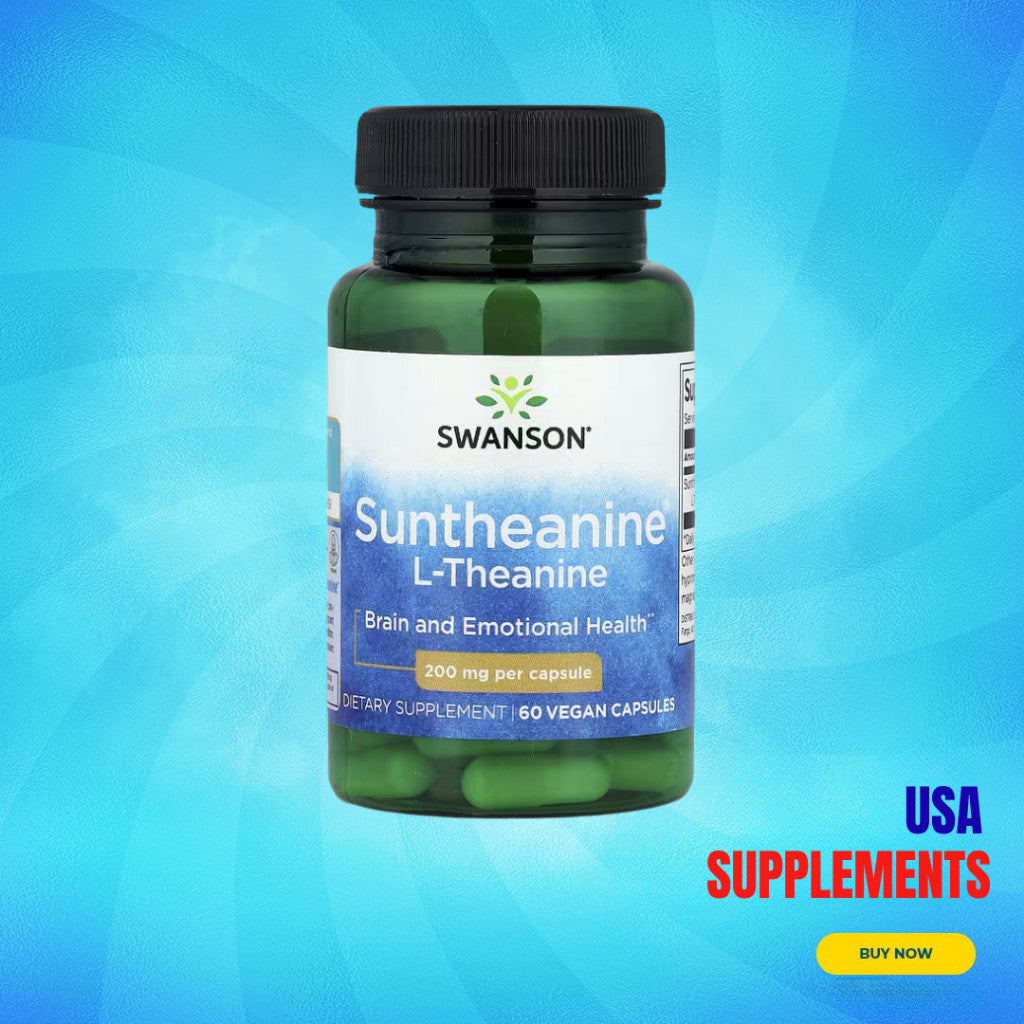 USA Supplements | Swanson, Suntheanine® L-Theanine ( Stress & Relaxation Support )
