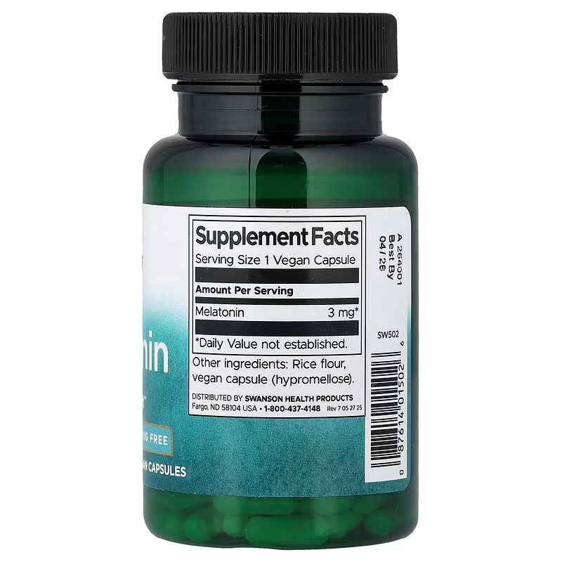 USA Supplements | Swanson Melatonin ( Sleep Support & Calm Relaxation Before Bed )