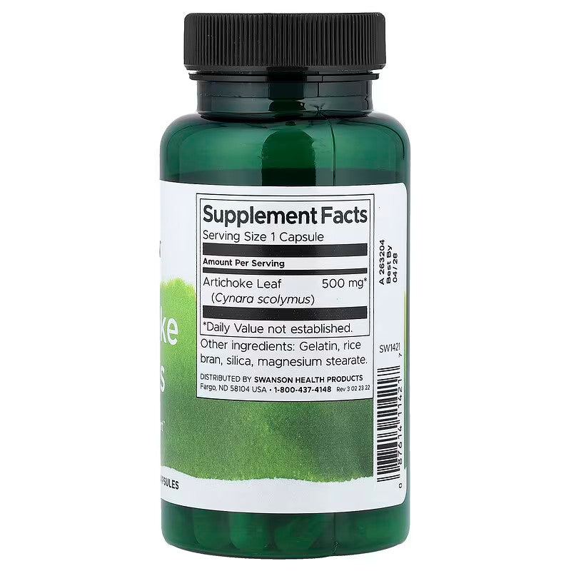 USA Supplements | Swanson, Artichoke Leaves ( Digestive Support )
