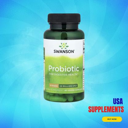 USA Supplements | Swanson, Probiotic ( For Digestive Health & Regular Bowel Function )