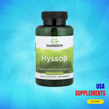 USA Supplements | Swanson, Hyssop ( Traditional Detoxification Support )