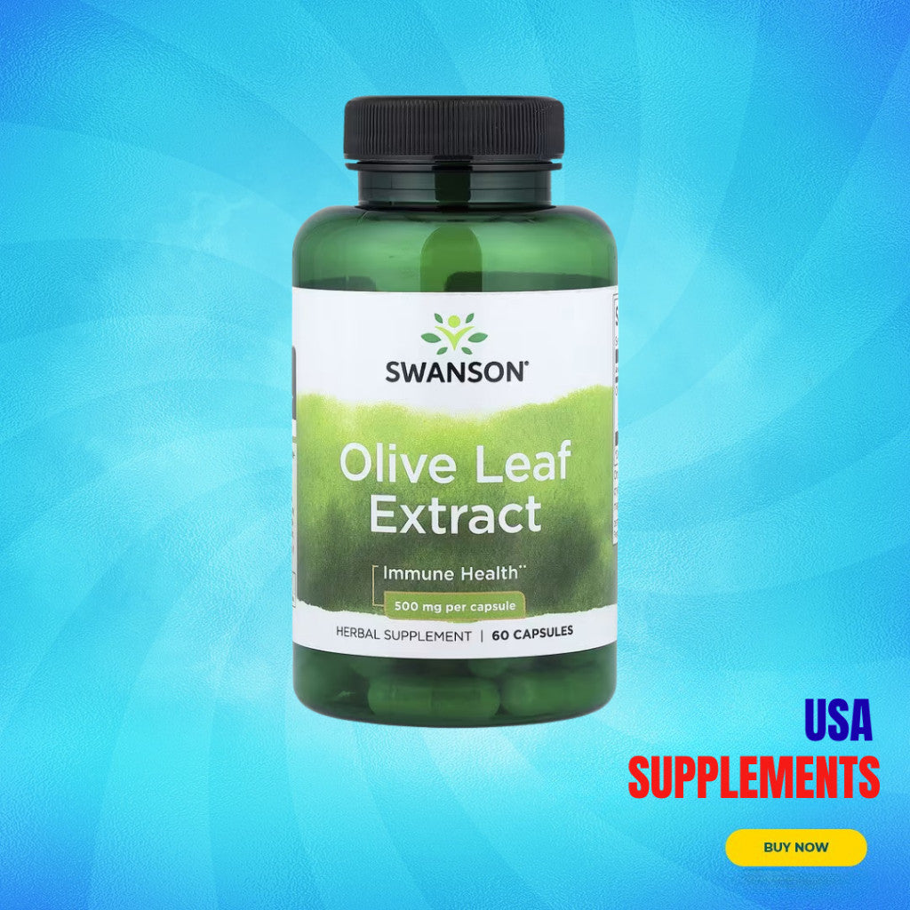 USA Supplements | Swanson, Olive Leaf Extract , 500 mg, 60 Capsules ( Immune Health )
