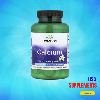 USA Supplements | Swanson, Calcium, Vanilla Cream ( Strong, Healthy Bones )