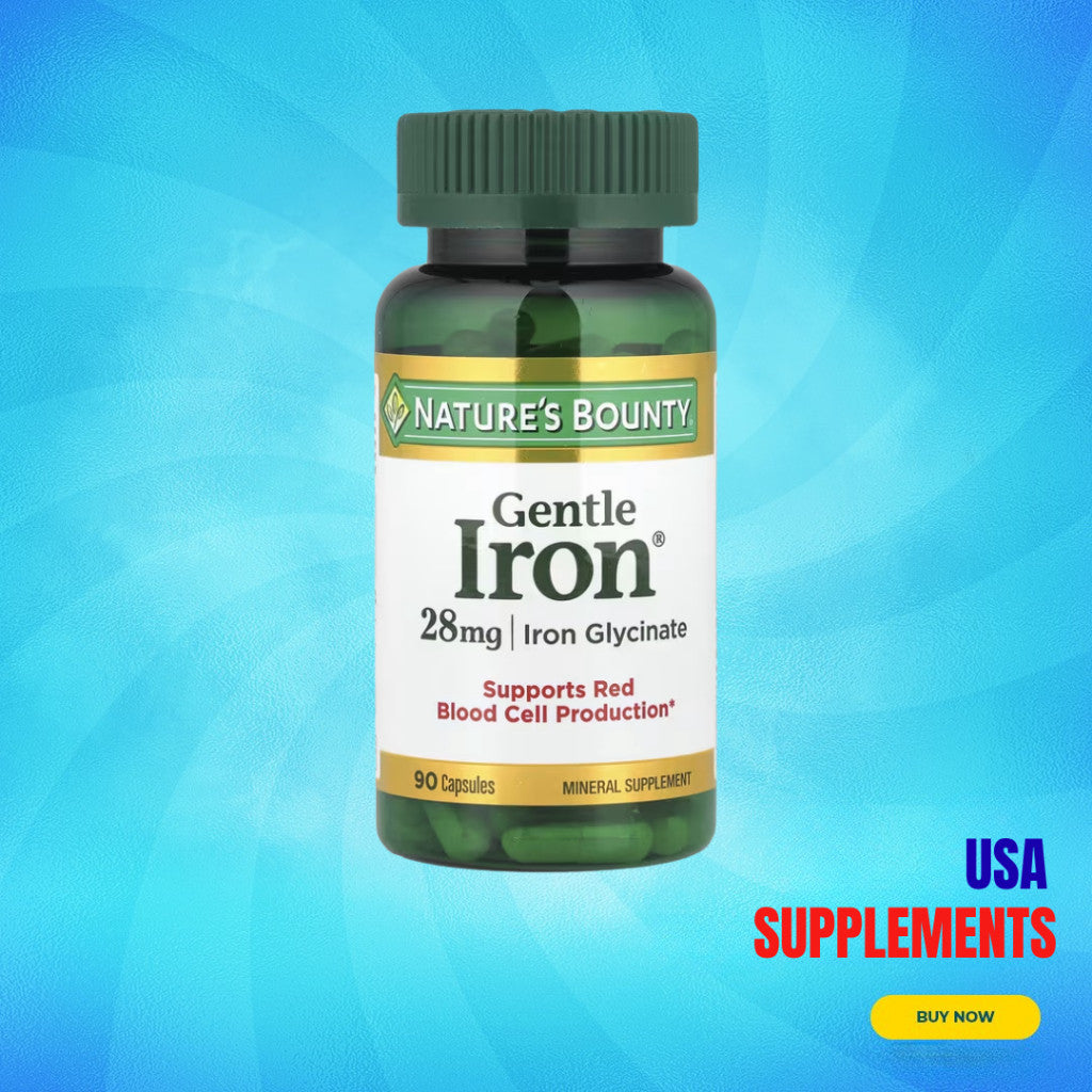 USA Supplements | Nature's Bounty, Gentle Iron®, 90 Capsules ( Supports Red Blood Cell Production )