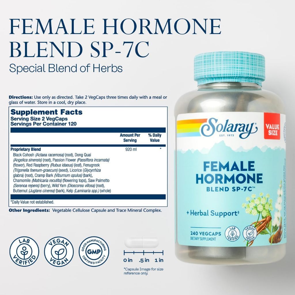 USA Supplements | Solaray, Female Hormone Blend SP-7C ( Hormonal Balance )