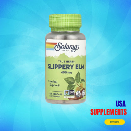 USA Supplements | Solaray, True Herbs, Slippery Elm ( Digestive Support )