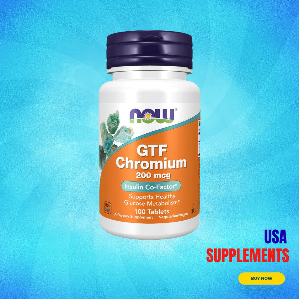 USA Supplements | NOW Foods, GTF Chromium ( Supports Healthy Glucose Metabolism )