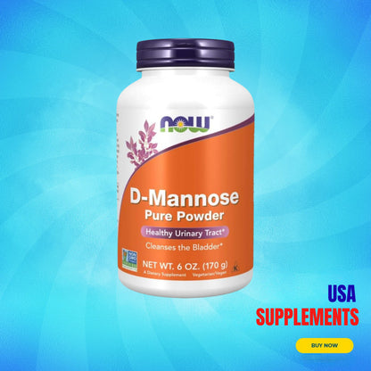USA Supplements | NOW Foods, D-Mannose Pure Powder, 6 oz ( Healthy Urinary Tract )