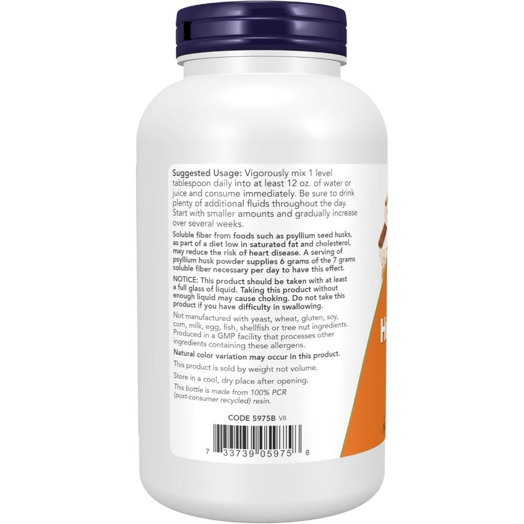 USA Supplements | NOW Foods, Psyllium Husk Powder, 12 oz ( Supports Healthy Bowel Movements )