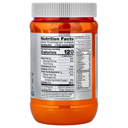 USA Supplements | NOW Foods, Sports, Pea Protein, Unflavored, 12 oz ( Supports Muscle Growth )