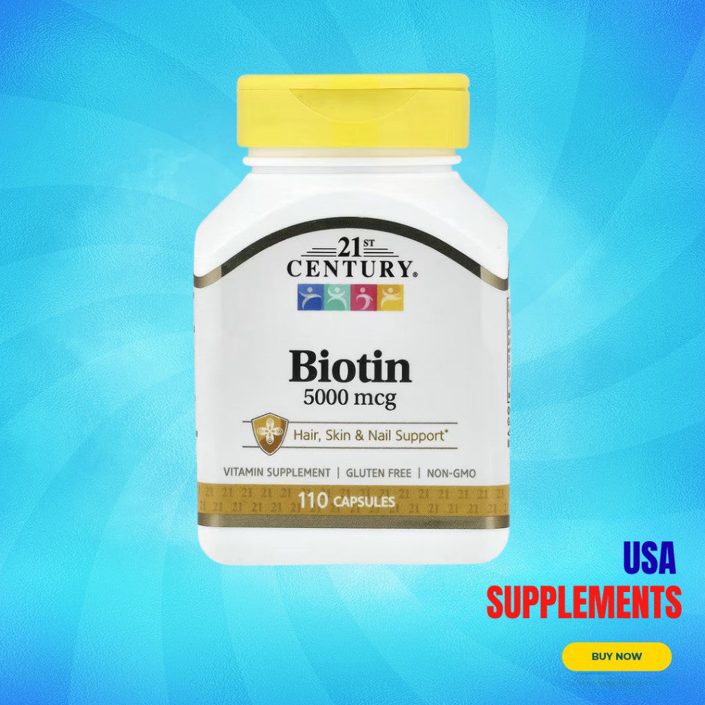 USA Supplements | 21st Century, Biotin ( Hair, Skin & Nail Support )
