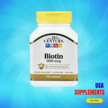 USA Supplements | 21st Century, Biotin ( Hair, Skin & Nail Support )