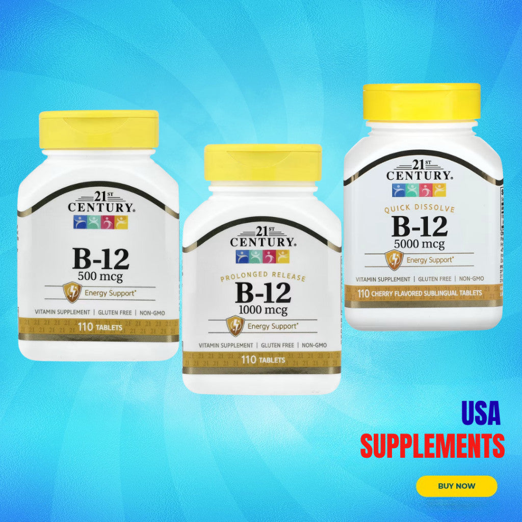 USA Supplements | 21st Century, B-12 ( Supports Energy Levels )