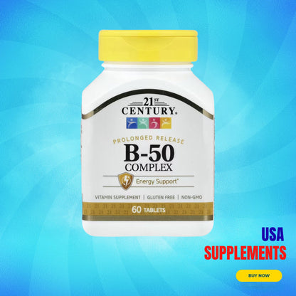 USA Supplements | 21st Century, B-50 Complex ( Energy Support )