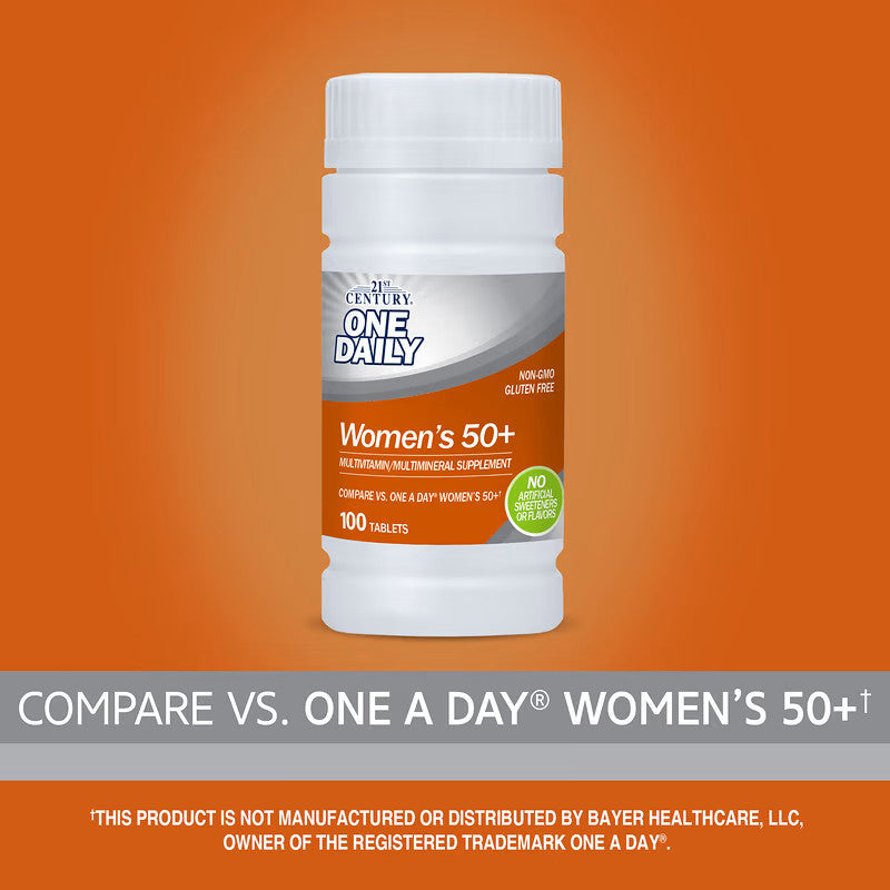USA Supplements | 21st Century, One Daily, Women's 50+, 100 Tablets ( Supports Bone & Joint Health )