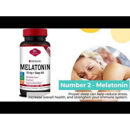 USA Supplements | Olympian Labs, Melatonin ( Helps Support Falling Asleep Faster )