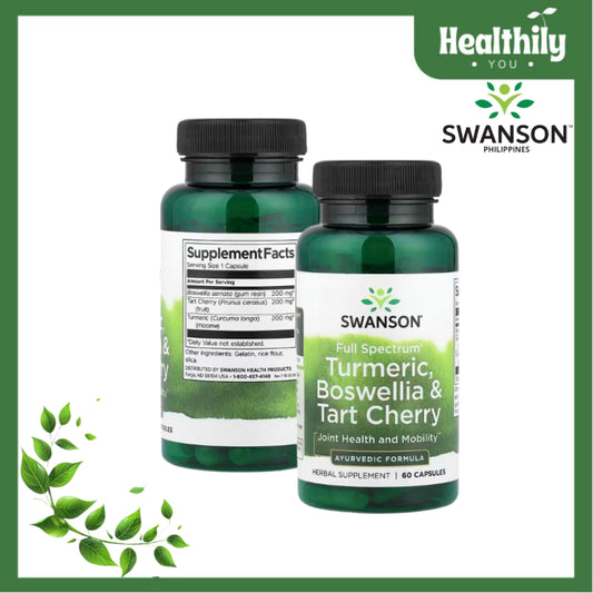 HealthilyYou | Swanson, Full Spectrum®, Turmeric, Boswellia & Tart Cherry, Joint Health and Mobility