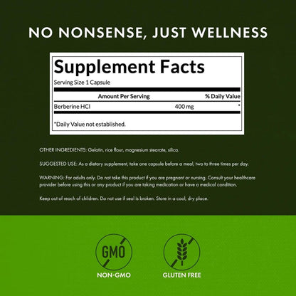 HealthilyYou | Swanson, Berberine, 400 mg, 60 Vegan Capsules Cardiovascular Health