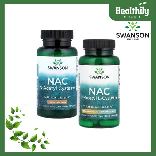HealthilyYou | Swanson, NAC, 600 mg, Veggie Capsules Potent Antioxidant that Supports Liver Health
