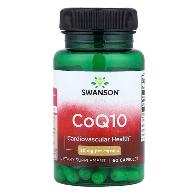 HealthilyYou | Swanson, CoQ10, 10 mg, 30 mg Capsules, Supports Antioxidant Activity & Cardiovascular