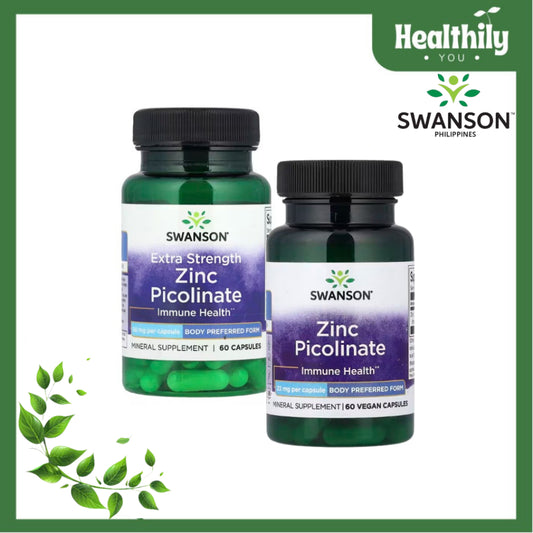 Healthily You | Swanson Zinc Picolinate 22 mg, 50 mg Capsules Supports Immune Health & DailyWellness
