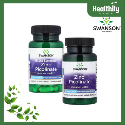 Healthily You | Swanson Zinc Picolinate 22 mg, 50 mg Capsules Supports Immune Health & DailyWellness