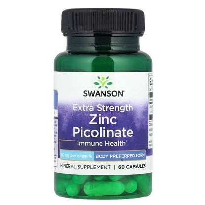 Healthily You | Swanson Zinc Picolinate 22 mg, 50 mg Capsules Supports Immune Health & DailyWellness