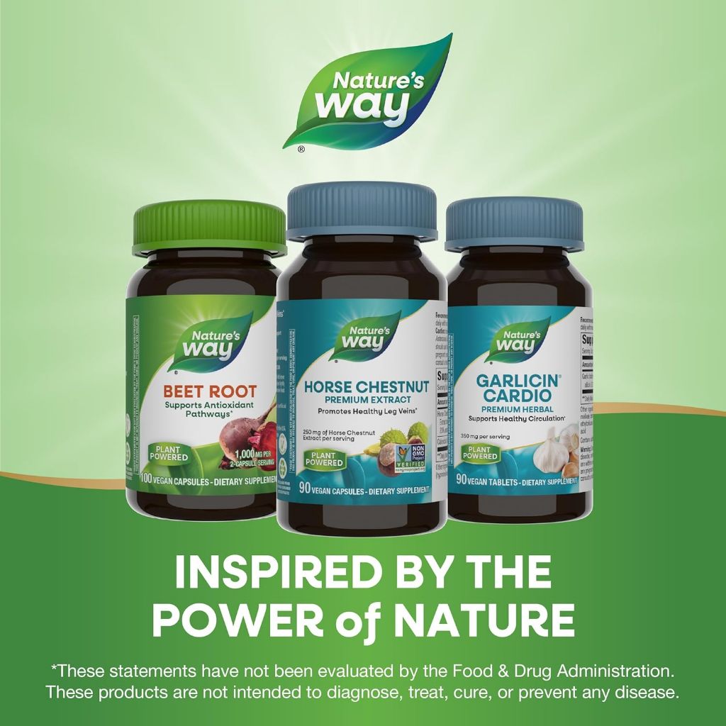 Nature's Way, Horse Chestnut ( Supports Healthy Leg Veins & Support Vascular Health )