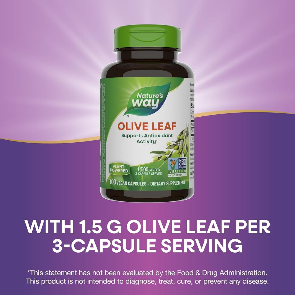 Nature's Way, Olive Leaf ( Supports Antioxidant Activity & Blood Sugar Regulation )
