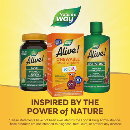 LittleSunshine | Nature's Way, Alive! Kids, Chewable Multivitamin, Supports Bone Eye & Immune Health
