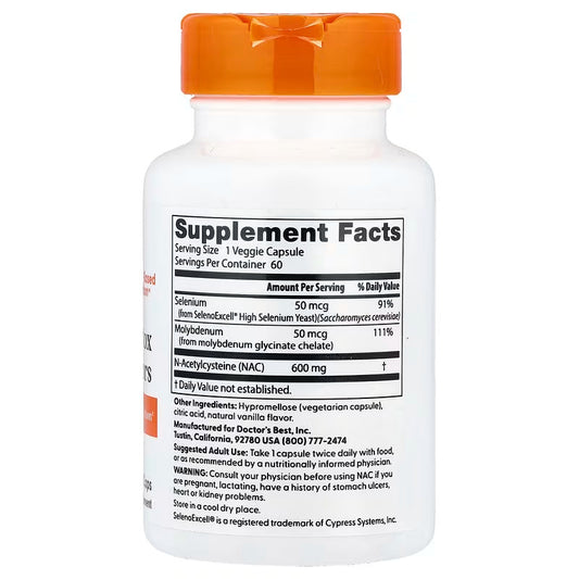USA Supplements | Doctor's Best, NAC Detox Regulators ( Supports Antioxidant Defense )