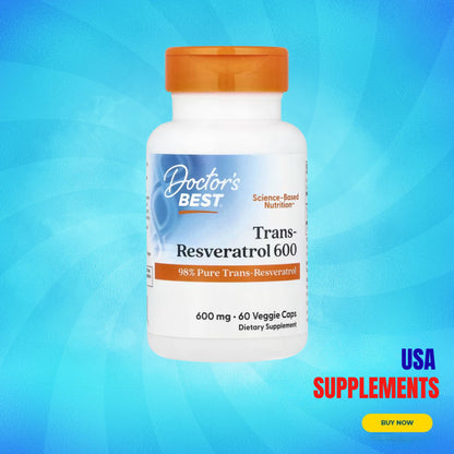 USA Supplements | Doctor's Best, Trans-Resveratrol ( Heart & Circulatory Support )