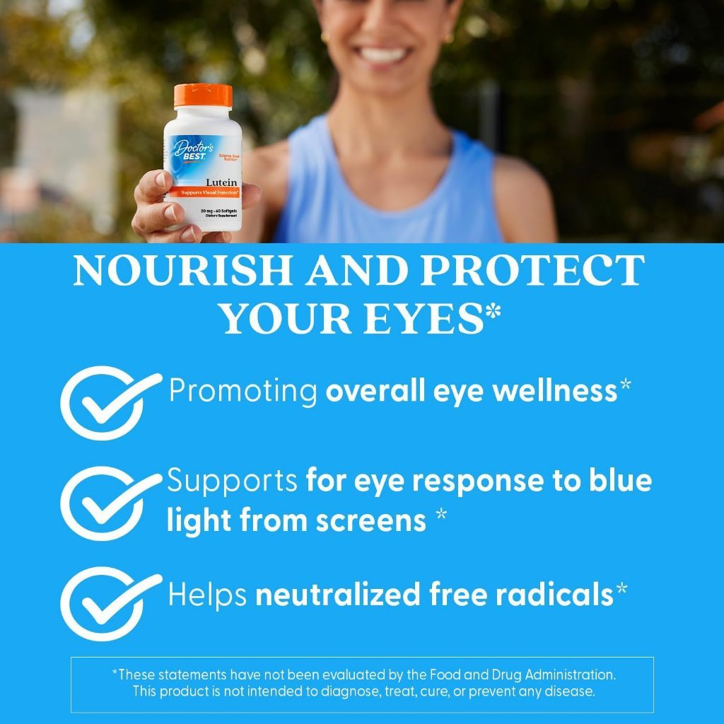 USA Supplements | Doctor's Best, Lutein, 120 Veggie Caps ( Antioxidant Protection )