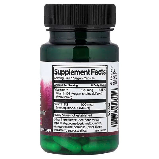 USA Supplements | Swanson, Vitamins D3 & K2, Extra Strength ( Bone Strength & Immune Support )